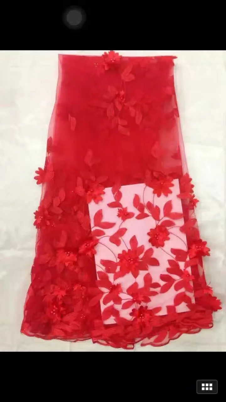 Французский Африканский марли кружевной ткани оптовая высокое качество красный