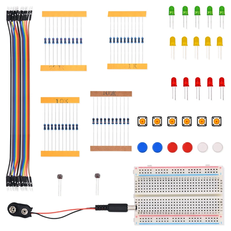 new Starter Kit for uno r3 mini Breadboard LED jumper wire button | Электроника