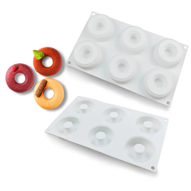 

Пончик Пан для выпечки пончики-6 полости пончик чайник Пан Плесень-силиконовая форма для выпечки для торта пончики и силиконовые формы для м...