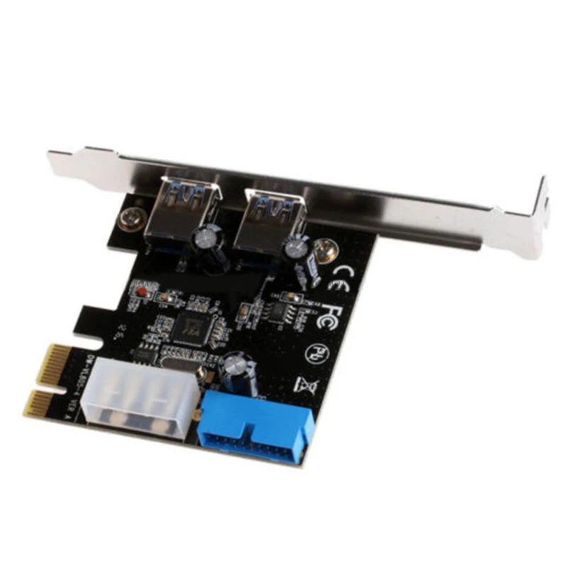 PCI Express USB 3 0 2 порта передняя панель с 4 контактным и 20 адаптером для карт