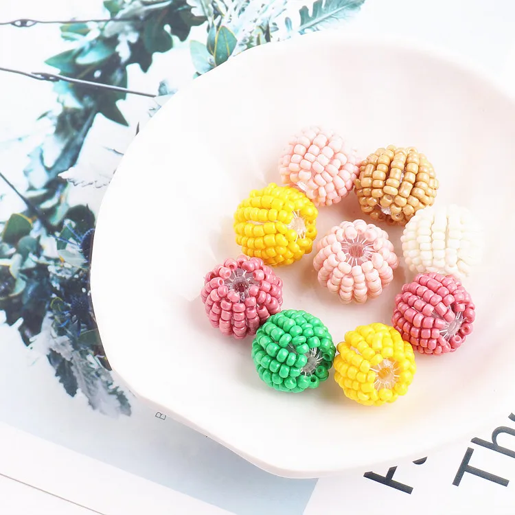 DIY handmade jewelry accessories flat beads preparation of perforated bead earrings pendant materials lucky | Украшения и