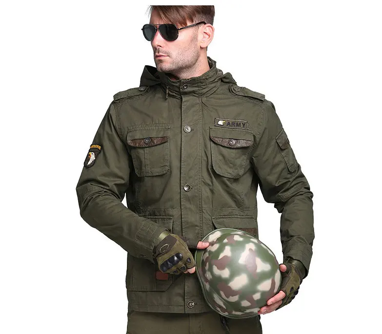 Мужская куртка для зимы, Джинсовая, военная, Армейская, солдатская, хлопок, Air force one, Мужская брендовая одежда, мужские куртки, джентльмен