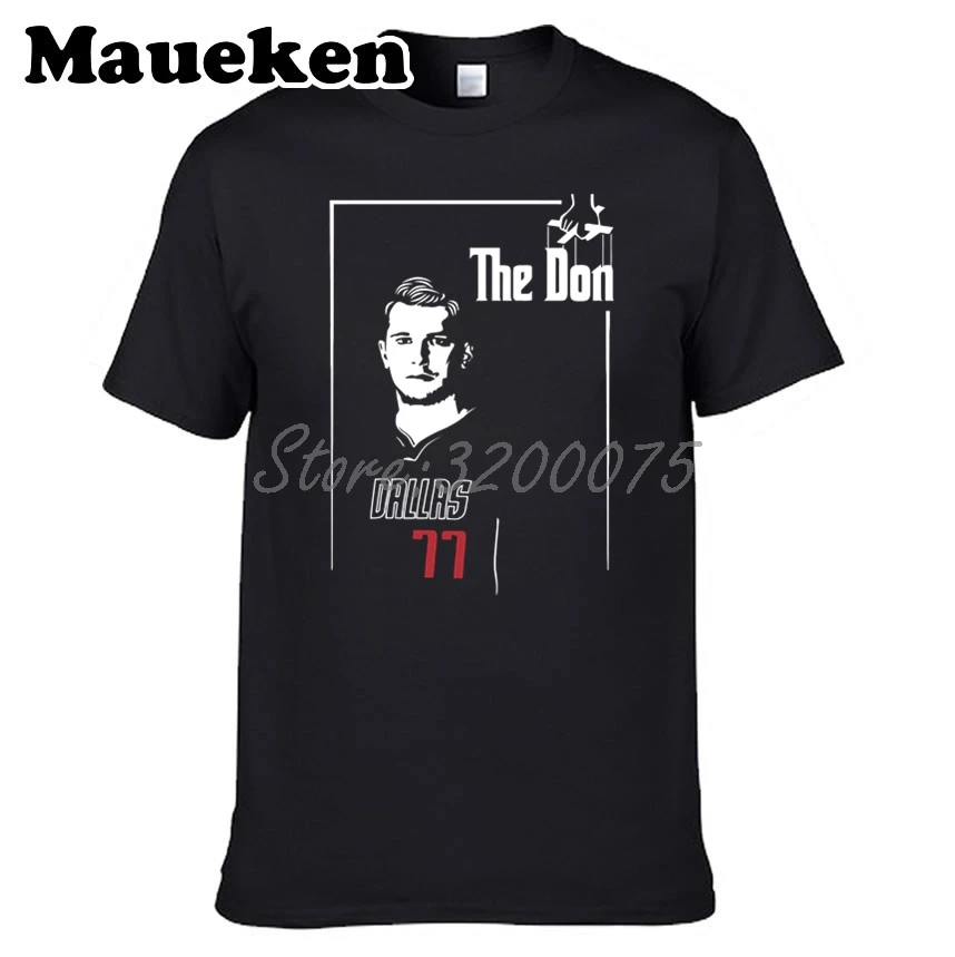 Мужская футболка Luka The Don Doncic 77 Godfather Poster Style в стиле Даллас для фанатов подарок с