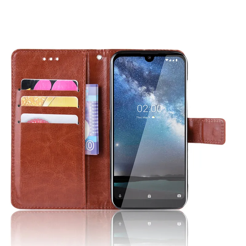 Для Nokia 2,2 Чехол кожаный винтажный кошелек чехол для Nokia 2,2 TA-1188 TA-1191 TA-1179 TA-1183 флип-чехол Магнитный чехол для телефона