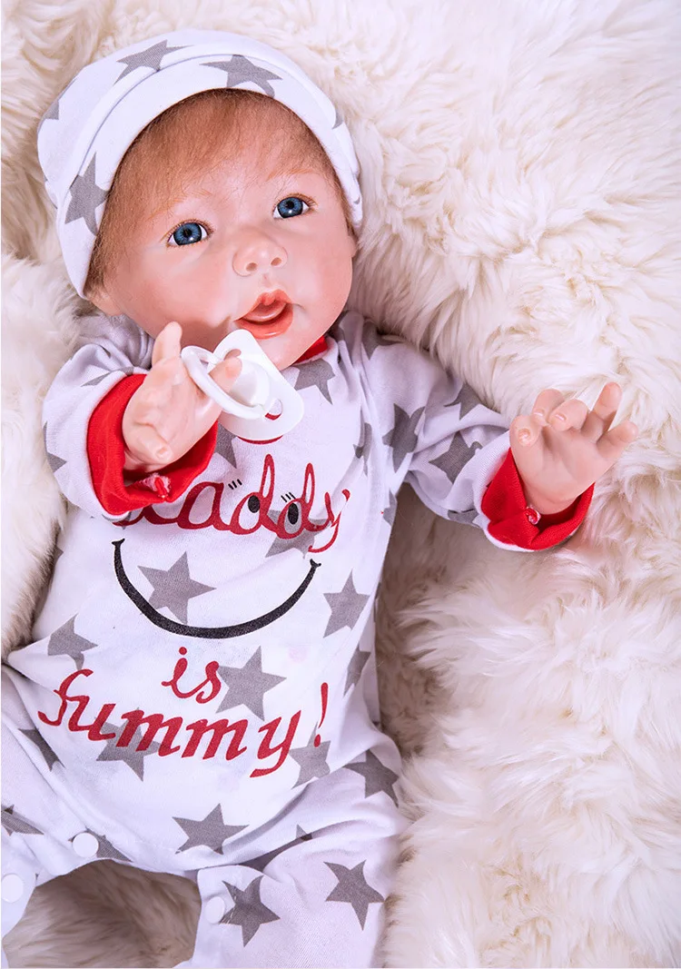 20 Inch 50cm silicone baby reborn dolls babies sleeping real children toys girl | Игрушки и хобби