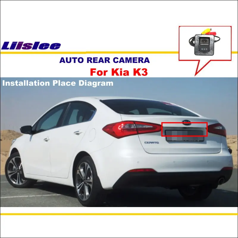 Камера заднего вида Liislee для Kia K3 светильник аемая|Камеры авто| |