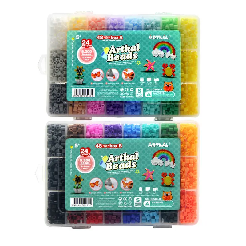 Artkal плавкие бусины 48 цветов коробка набор ювелирных изделий ручной работы Diy