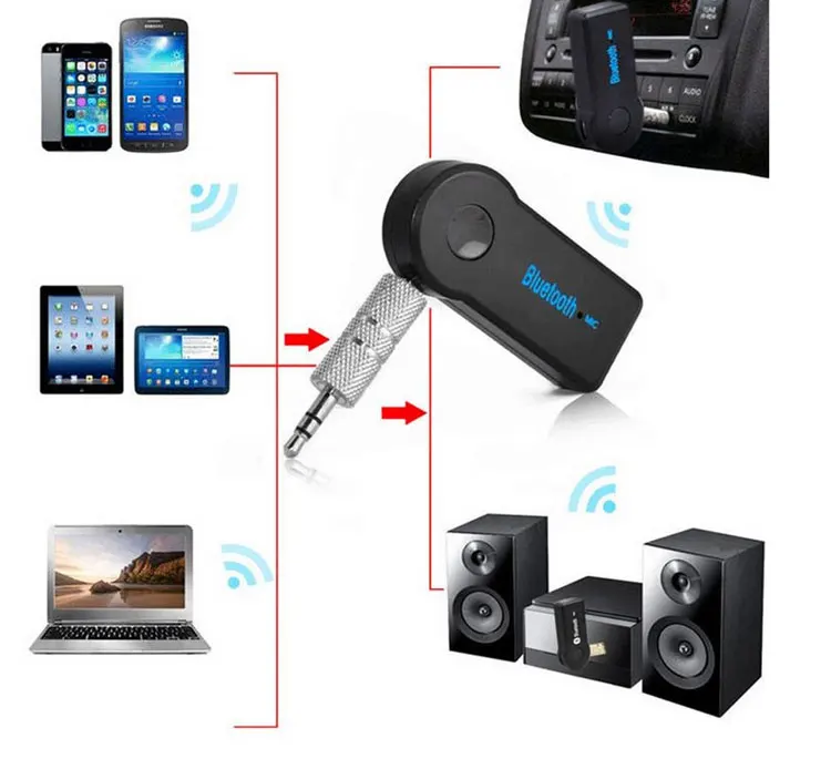 Hongsund 3,5 Blutooth Беспроводной для автомобиля Музыка Аудио приемник Bluetooth адаптер Aux 3,5 мм A2dp для наушников Reciever