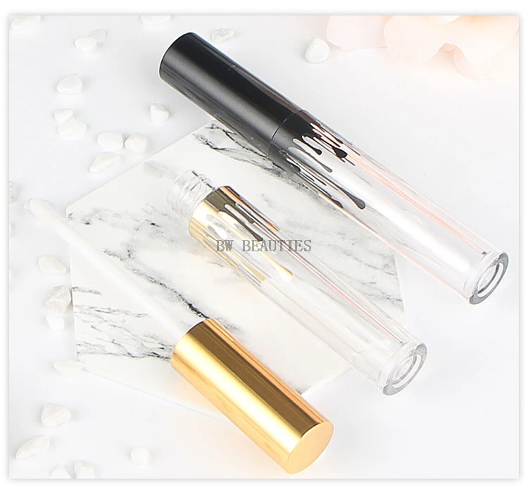 

200Pcs/Lot 4ml Empty Clear Lip Gloss Tube Lip Balm Lipstick Bottle Container Beauty Tool Mini Sample Refillable Lipgloss Bottles