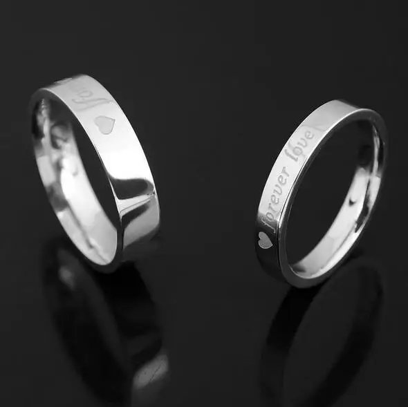 Оптовая продажа 72 шт (36 пар) Классические резные кольца Forever Love для мужчин и женщин