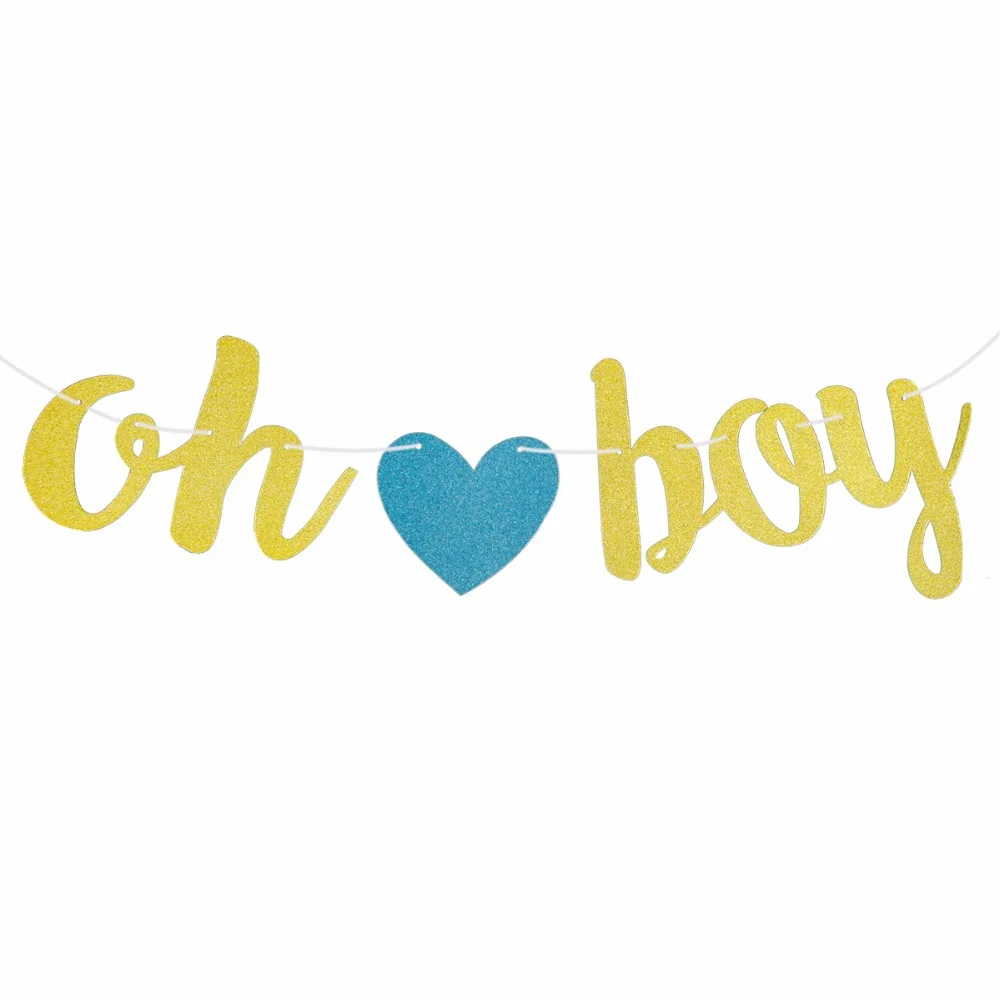YORIWOO Baby Shower Oh баннер это мальчик или девочка пол раскрыть Bunting гирлянда из флажков