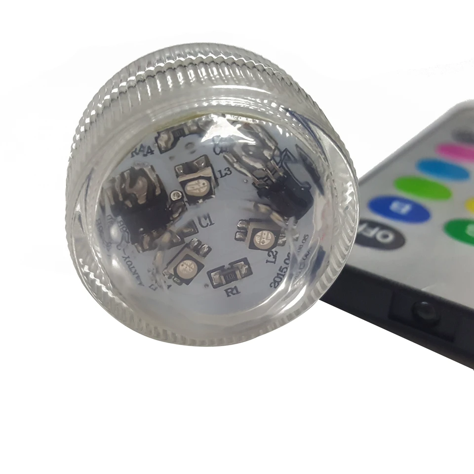 Погружной подводный светодиодный RGB светильник 3 светодиосветодиодный с