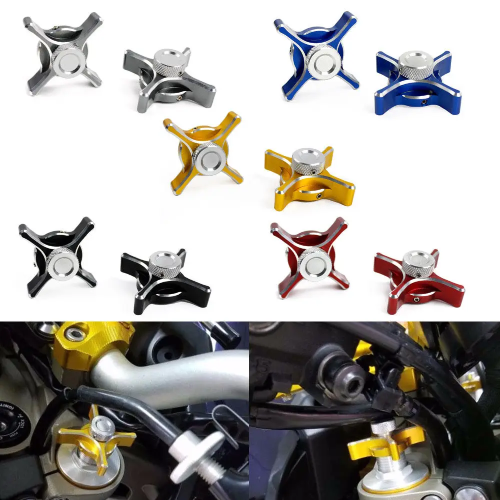 

CNC Aluminum Front Fork Adjuster Absorber Cap Screw Bolt Cover for 2014 2015 2016 Yamaha MT FZ 09 MT09 FZ09 Z800