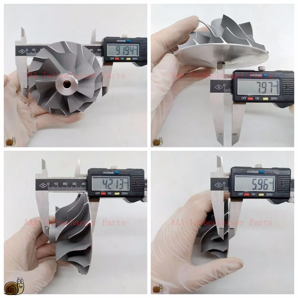 TD08 Запчасти для турбокомпрессора Wheel63.4x92mm Поставщик AAA детали