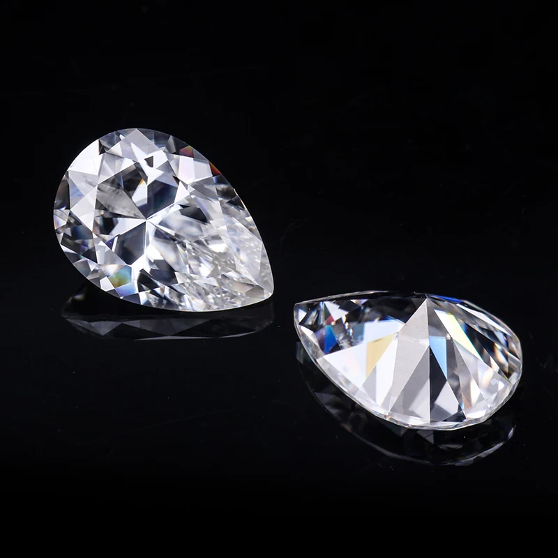 Белый EF Прозрачный 5*7 мм грушевидной формы Moissanite свободные драгоценные камни для