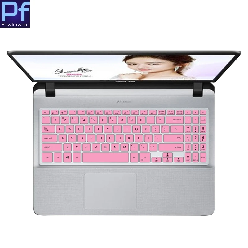 pink Силиконовая клавиатура для ноутбука кожного покрова для Asus VivoBook 15 YX560U Y5000 X507 X507U X507UA X507UB X507UD x560ud X560 15,6 дюймов - Цвет: pink