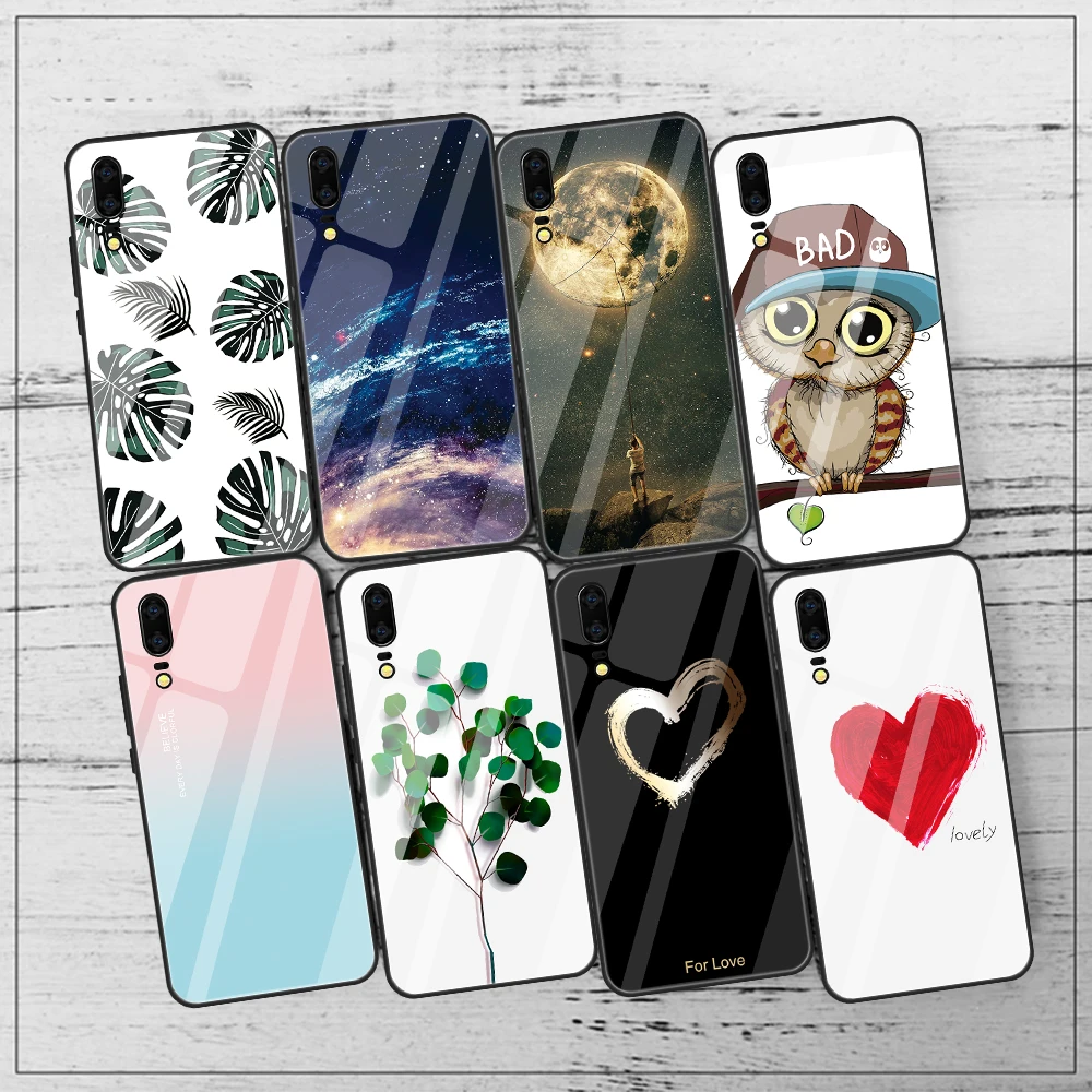 Case for Huawei Mate 20 HMA L09 L29 AL00 Mate20 Tempered Glass Back Cases Cover Shell HMA-L09 HMA-L29 Phone Silicone Coque |