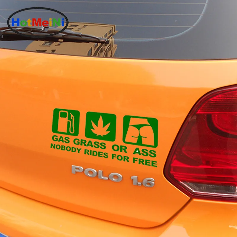 HotMeiNi 16*7 5 см автомобильный Стайлинг GASS GRASS ASS JDM забавная Автомобильная Наклейка