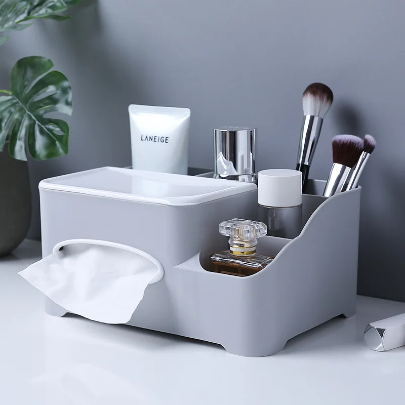 

Multifunction Square Tissue Box Pen Remote Storage desk organizer Paper Napkin Towel Holder Dispenser Cover Cases