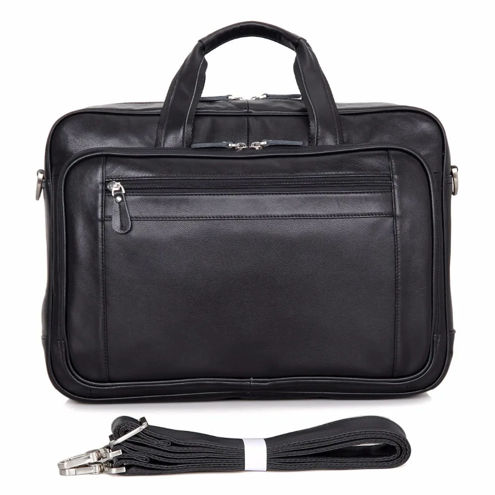 J.M.D Guarantee Genuine Cow Leather Briefcases Men's Laptop Bag For Man Double Handler Handbag 7367 | Багаж и сумки