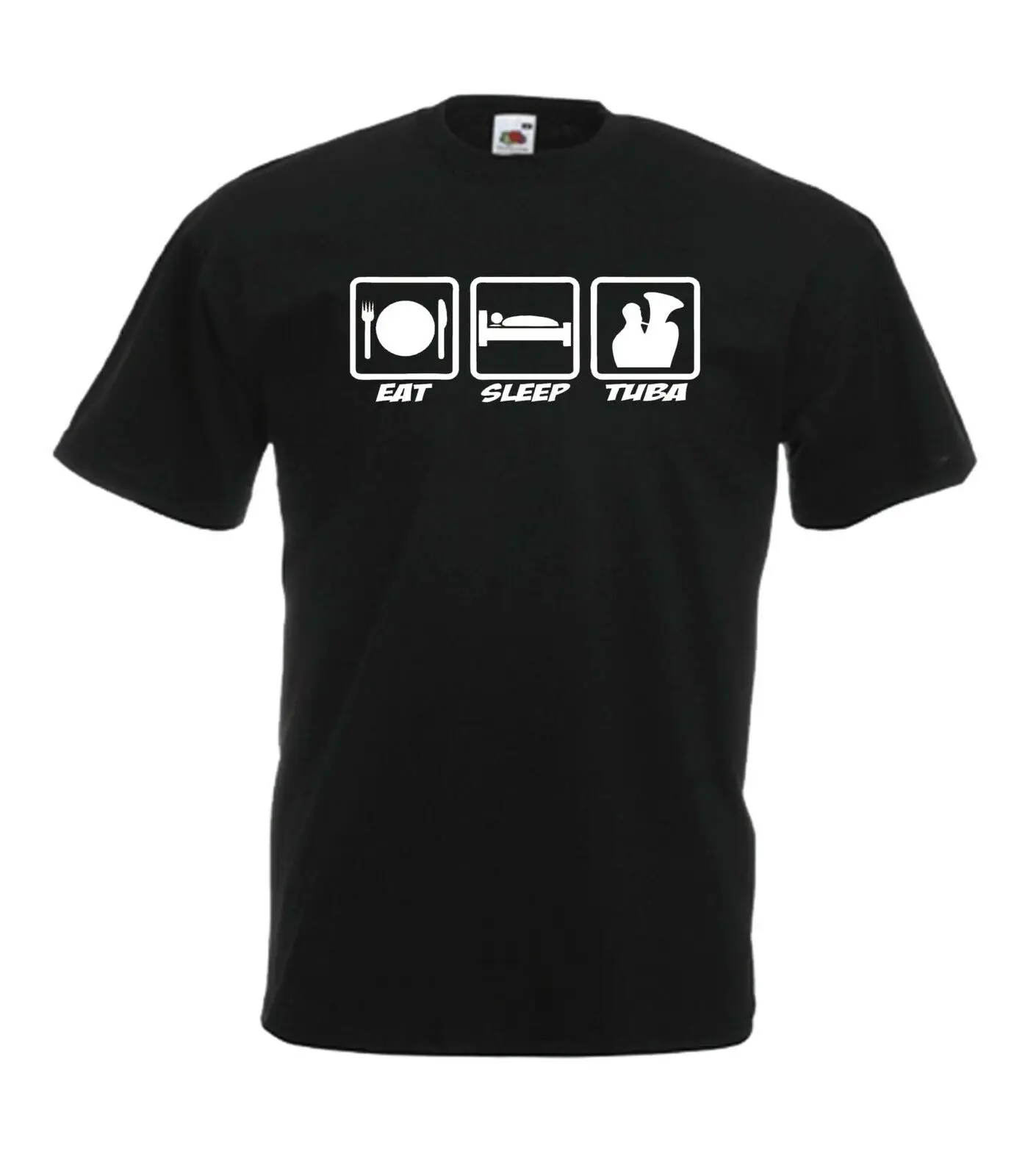 EAT SLEEP TUBA забавная музыка Новая мужская и женская футболка Топ Размер 8 10 12 S M L XL xxLNEW