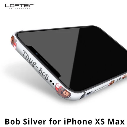 Классный металлический бампер для телефона для iPhone XS XR, чехол для телефона s для iPhone XS Max, чехол с мультяшным рисунком, алюминиевая силиконовая рамка, чехол - Цвет: 2 Silver for Xs Max