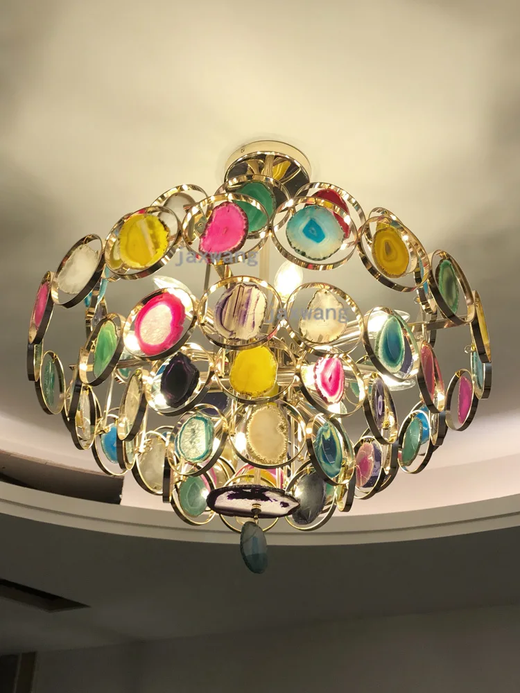 Скандинавская Люстра для гостиной железная Подвесная лампа Креативные люстры