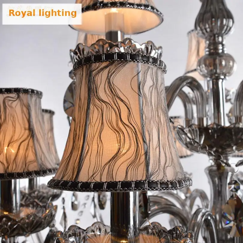 Винтажная люстра с большим дымом 24 шт.|chandelier crystal light|black chandelierblack chandelier |