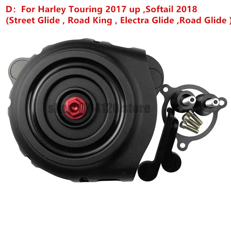 with logo Motorcycle Air Inflow Intake Filter For Harley Sportser XL 883 1200 04-19 Touring Street Road Glide 08-18 Dyna FXDLS Softail - Цвет: with logo
