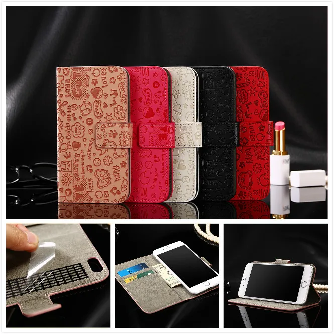Кожаный чехол для aligator S4020 s4000 бумажник с откидной крышкой телефона|flip case|leather casecase