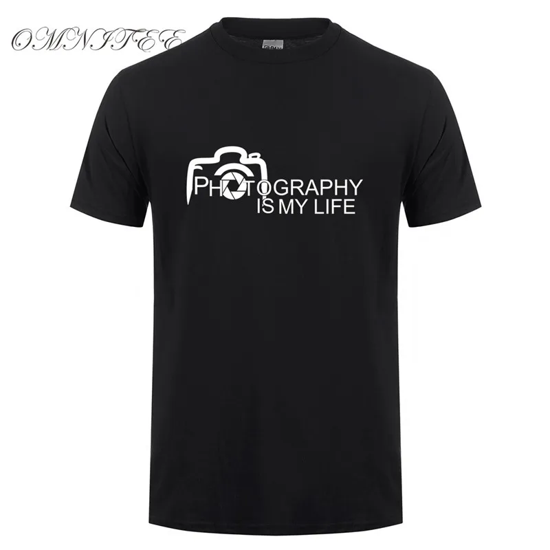 Omnitee мужские летние фотографии Is My Life футболки для мужчин из хлопка с О образным