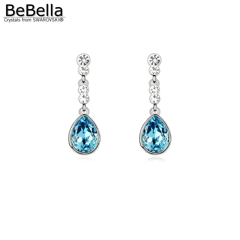 Женские серьги подвески с кристаллами BeBella merenge|earings with crystal|earrings swarovski crystalsearrings