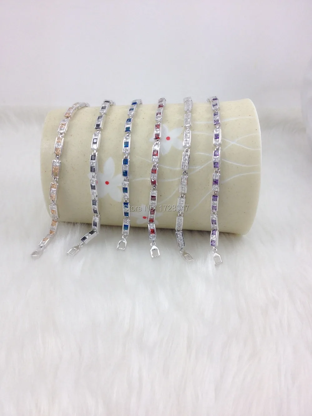 Новый милый элегантный девушки браслет цепочка 18 К позолоченный AAA + красочные