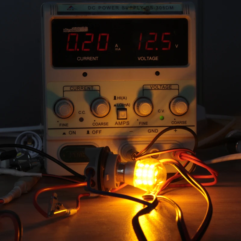 Bay15d p21 5 Вт 1157 12 В led canbus лампочка светильник двойной цвет белый желтый Dc вольт