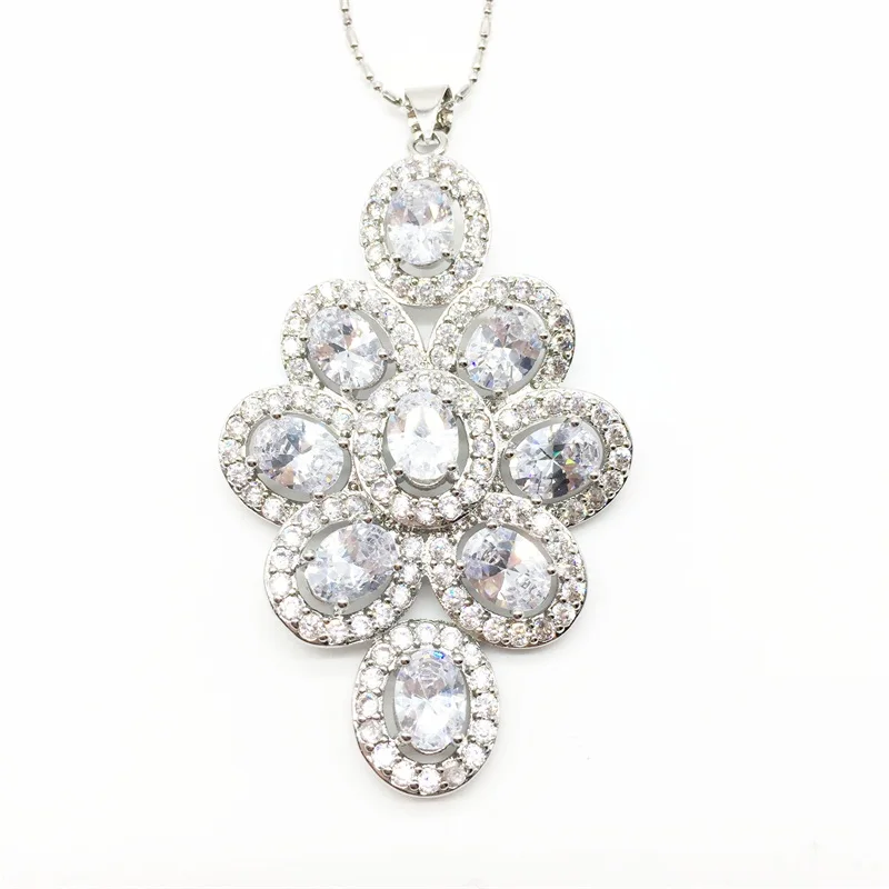 Женский комплект из колье и серёг серебра 925 пробы|necklace and earrings|jewelry sets for womensilver