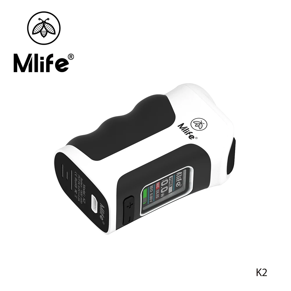 100% Оригинальные Mlife K2 80 Вт mod поле вейпер elektronik сигареты с 1500 мАч Батарея |