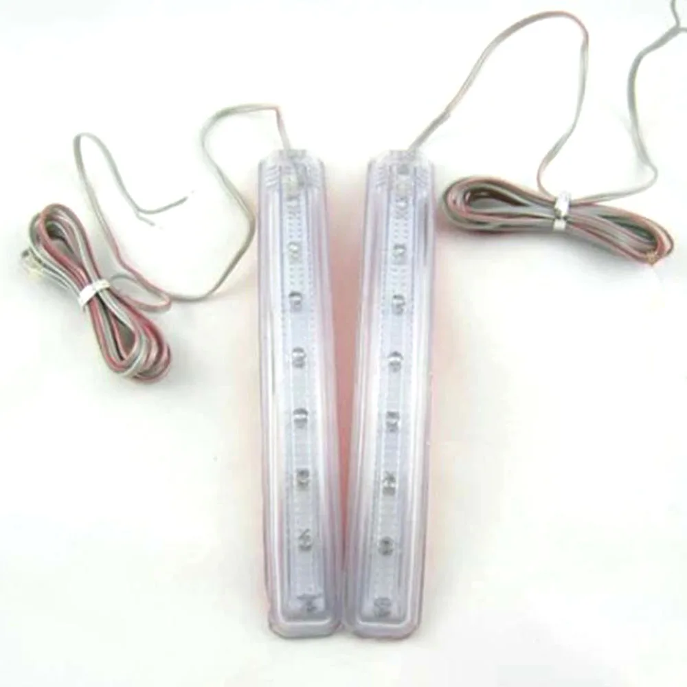 2 предмета автомобиля светодиодный светильник Бар Авто зеркало заднего вида 9 SMD