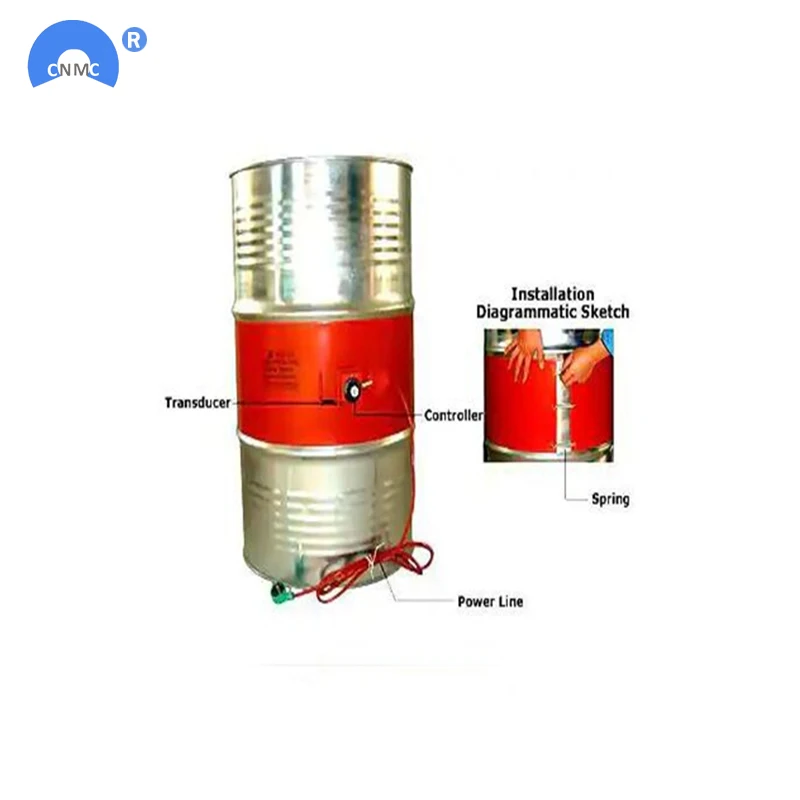 Силиконовый резиновый нагревательный ремень для барабана 250x1740 мм 2000 Вт