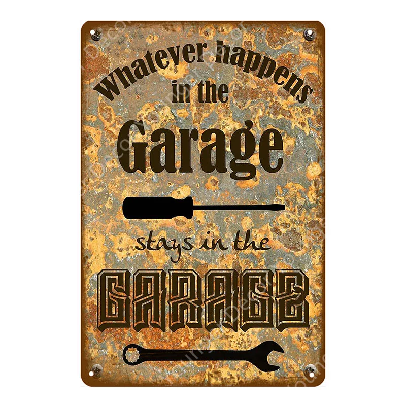 YD6386G Hot Rod Garage рекламные вывески винтажный металлический постер старинной кирпичной стены Стикеры с изображением машинок и автобусов, двигатель дизельное топливо шин магазин декор живопись знак - Цвет: YD6386G