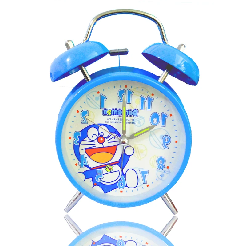 Cartoon Classic vintage alarm clock bell Eletronic table watch desk snooze mechanical Alarm vibrating Loud clocks for kids| |
