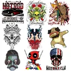 ZOTOONE мультяшный алфавит, нашивка для одежды, Термотрансферная виниловая одежда, сделай сам, нашивка для футболки, черепа, стикер для глажки, горячий пресс D