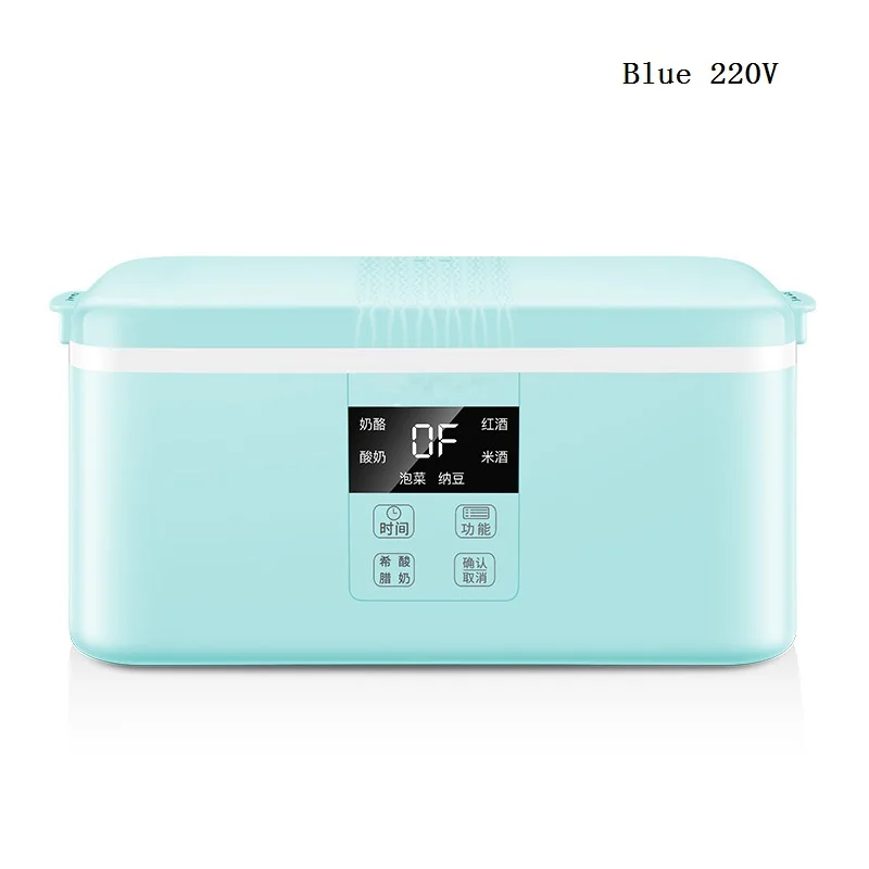 Blue 220V DMWD, 220 В, бытовая машина для йогурта, емкость 1л, 6 функций, Сыр/Красное вино/рисовое вино/Маринованная Машина для Натто - Цвет: Blue 220V