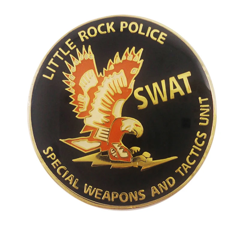 

Manufacturer custom American military coin carving eagle logo Enamel coin K200269