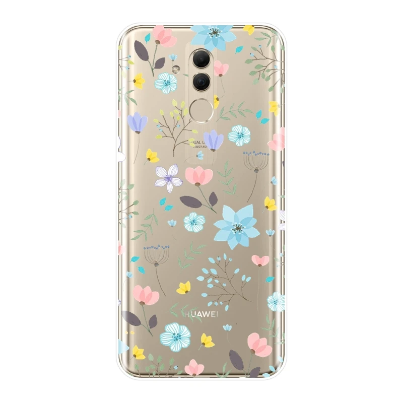Мягкий силиконовый чехол для телефона Huawei Mate 20 10 9 Lite с изображением подсолнуха и