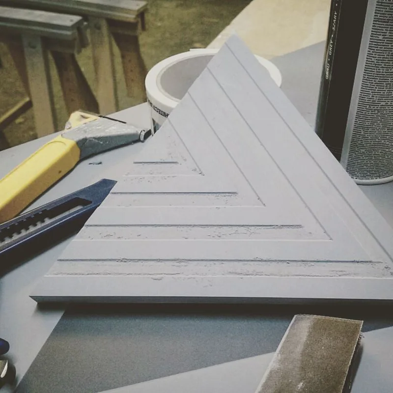 Cement wall brick silicone mold polygonal triangular square TV background | Дом и сад