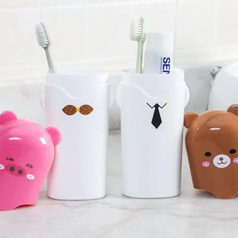Пластиковый Чехол для детской зубной щетки с милым рисунком|toothbrush holder|cup toothbrush