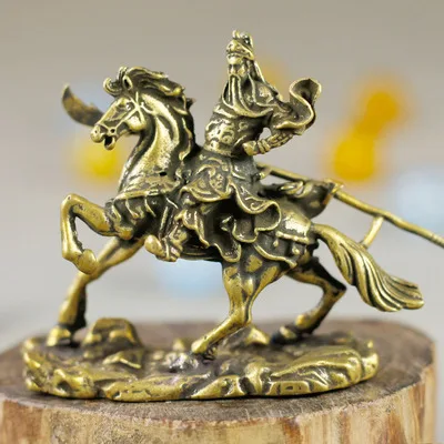 

Antique brass ornaments in "Riding Horse, Dao Guan Erye"