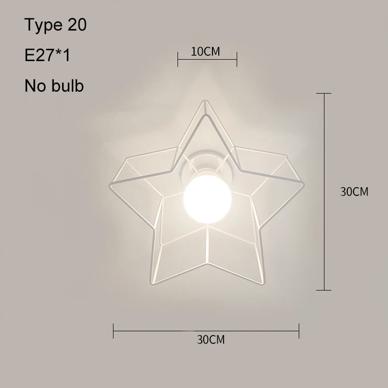 Type 20 No bulb Светодиодные потолочные светильники, современный потолочный светильник, винтажный плафон, плафон, хрустальные светильники для гостиной, Lampara Techo Lamparas De Techo - Цвет корпуса: Type 20 No bulb