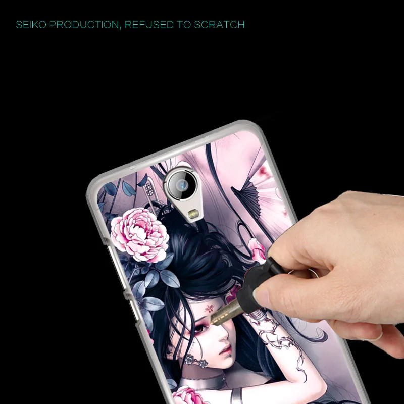 Five colors Soft TPU Phone Cases For Doogee X7 covers Silicone Cartoon Print Patterned Case / Pro Back |