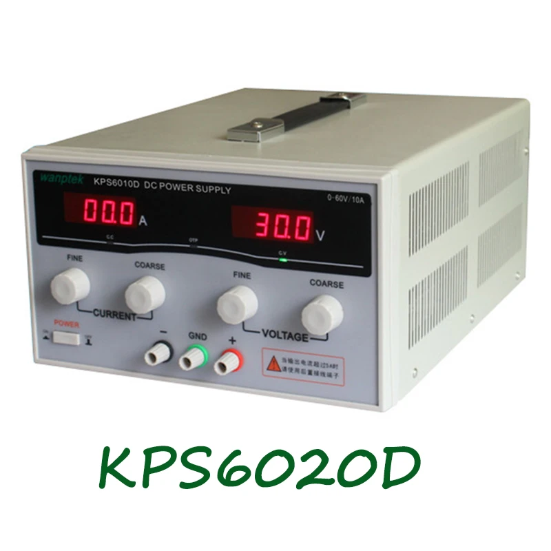 KPS6010D Высокоточный высокомощный регулируемый светодиодный двойной дисплей